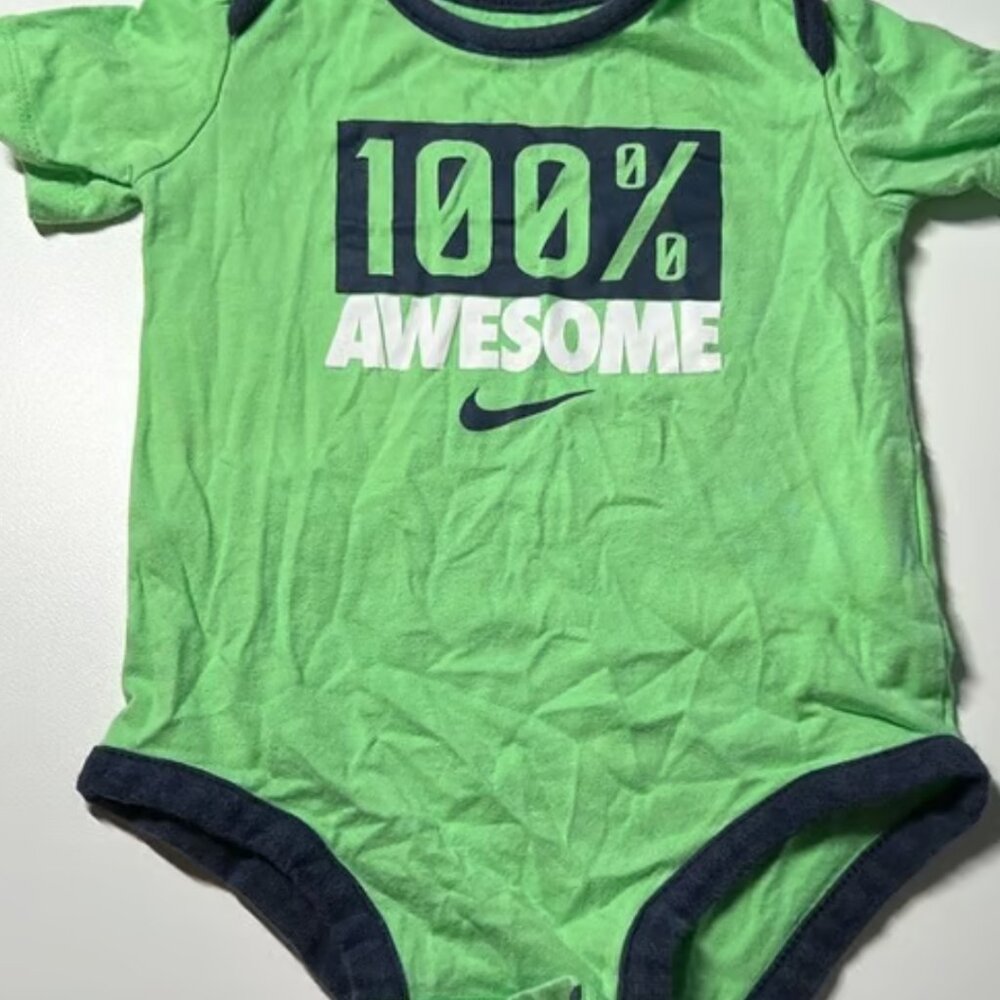 3 for $9 
NWOT Nike short sleeve onesie, size 6-9M